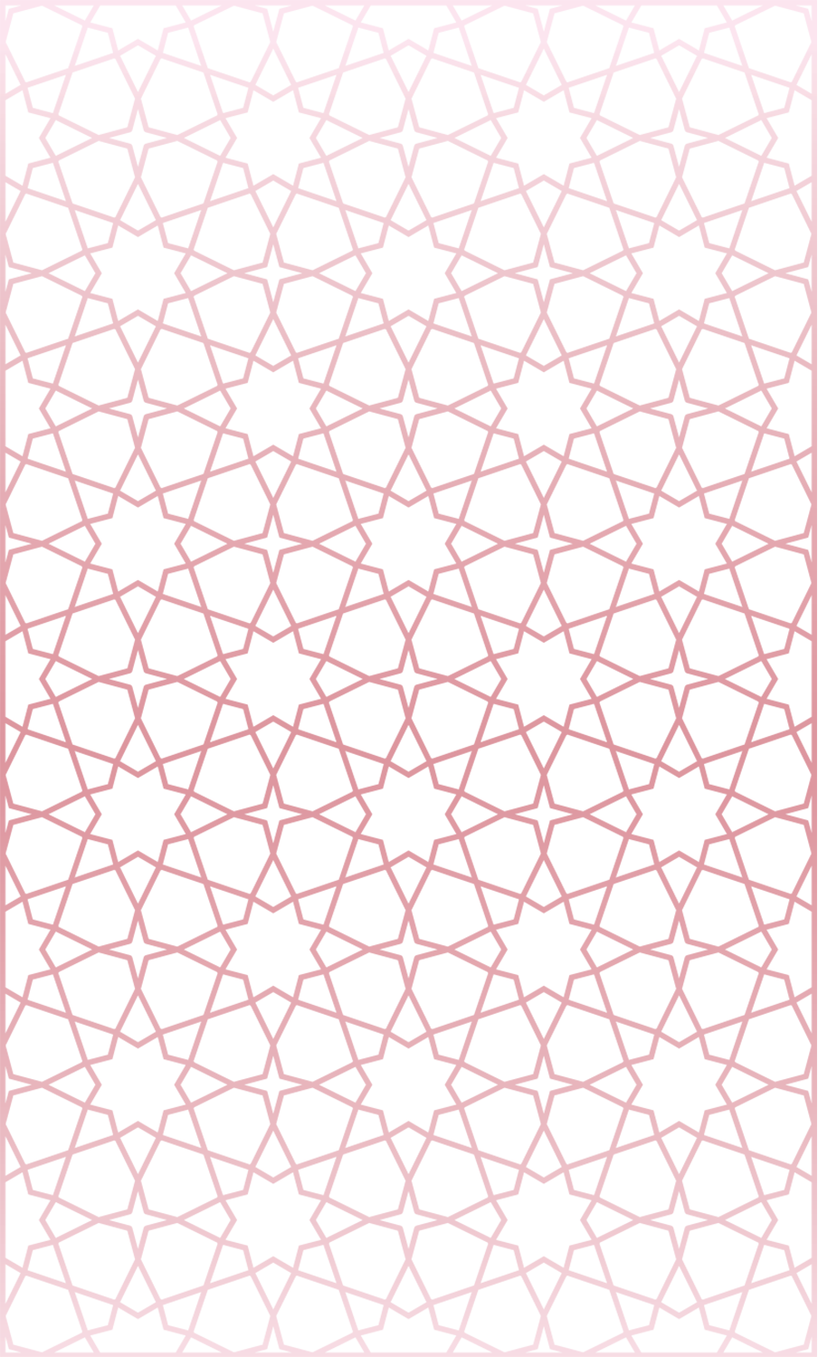 Egypt Geometric Wedding Rose Gold Outlined 8 Pointed Star